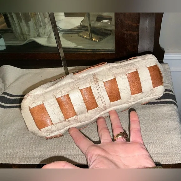 NWT Bed Stu Leather Keiki Crossbody Bag Handbag Nectar Lux Tan Rustic MSRP $235 - Picture 6 of 12